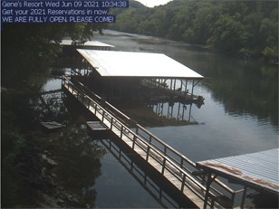 Camera of the North Fork River showing the current weather up river.